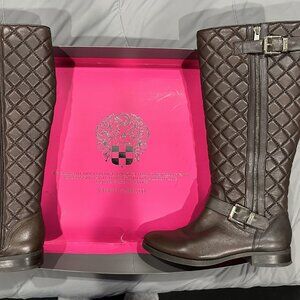 Vince Camuto FREDRICA Leather Fashion Boots FUDGE